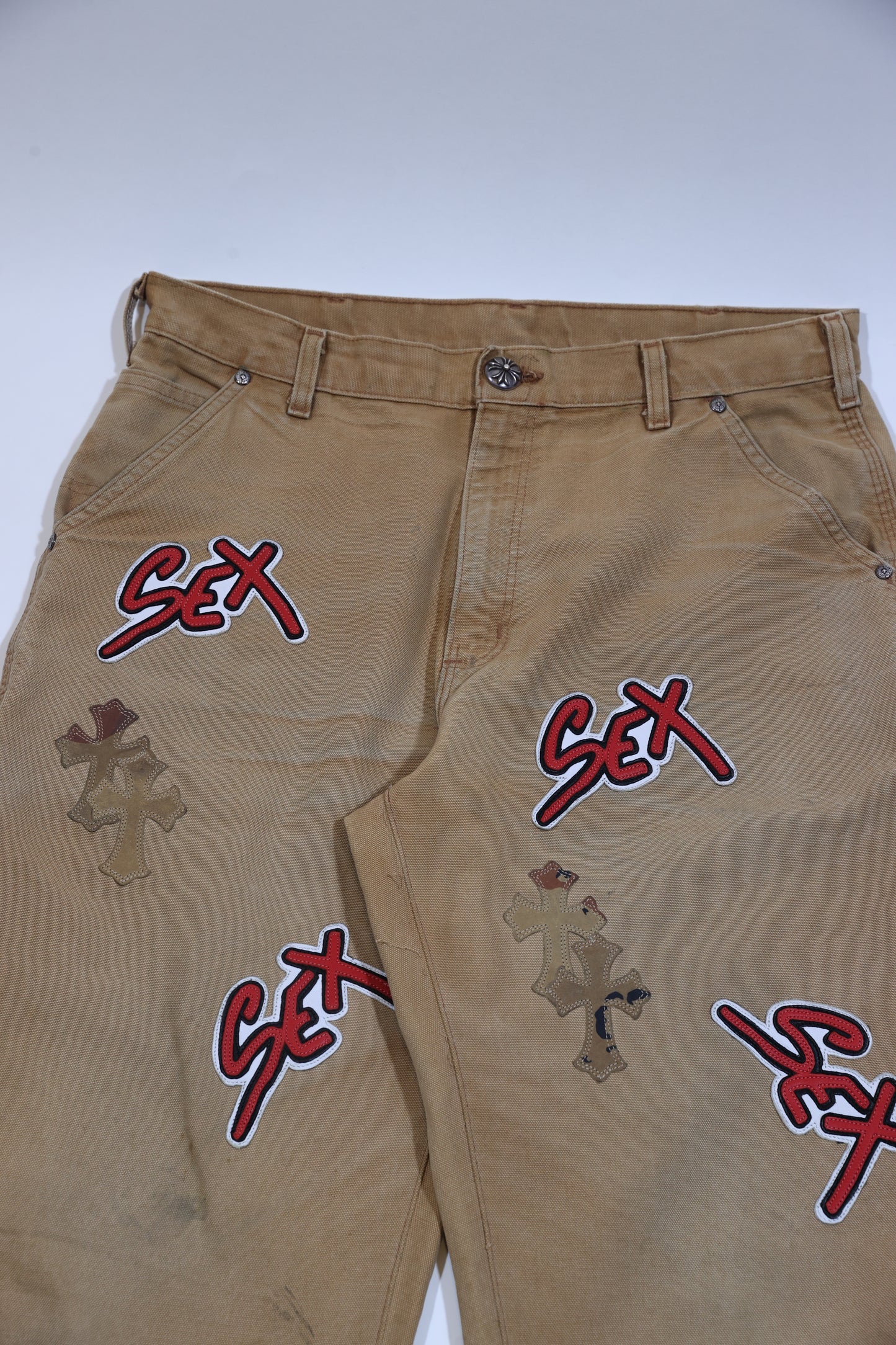 Chrome Hearts Matty Boy Sex Records Camo Patch Pants