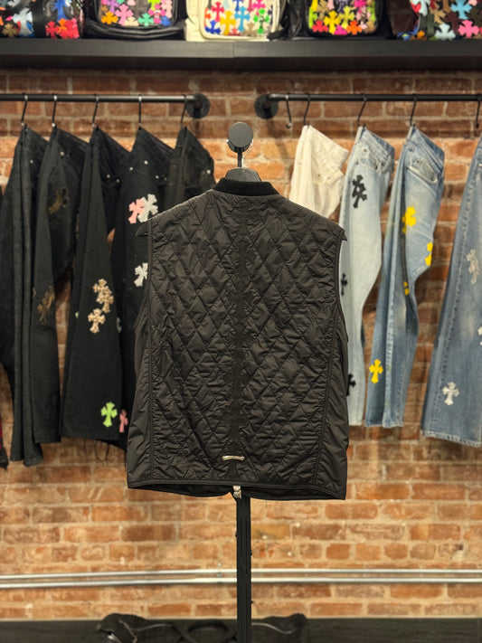 Chrome Hearts Spine Cross Patch Quilted Vest
