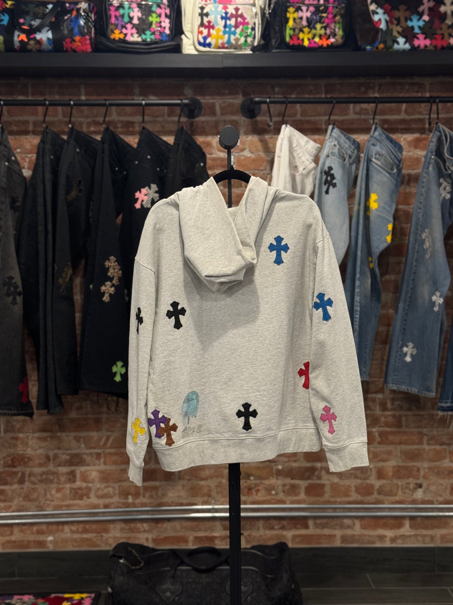 Chrome Hearts Matty Boy Multi Cross Patch Hoodie One of One