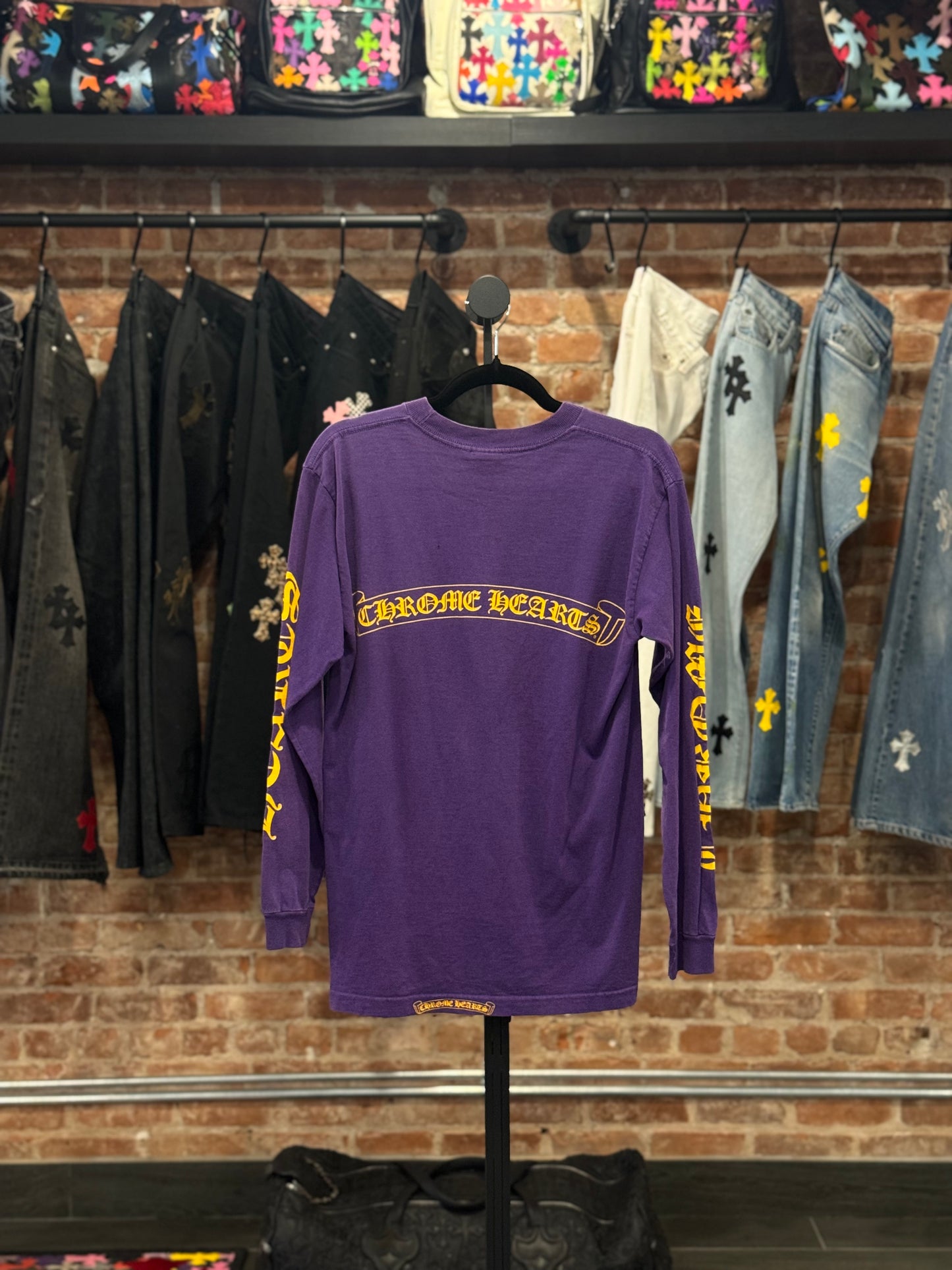 Vintage Chrome Hearts Purple Longsleeve T-shirt