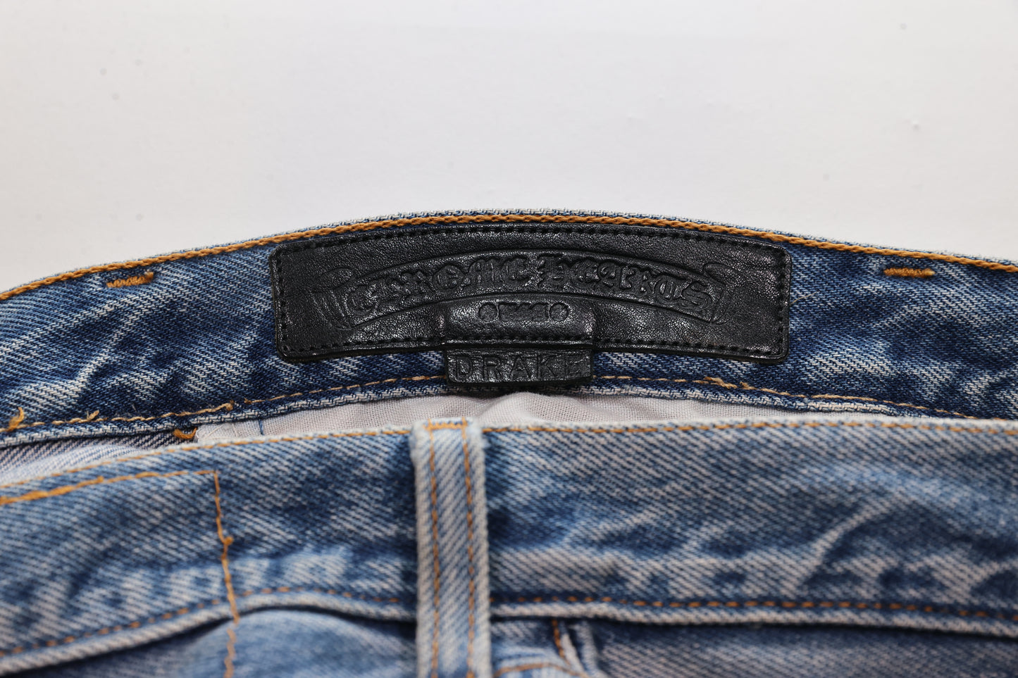 Chrome Hearts Silver Cross Patch Levi Jeans (Drake)