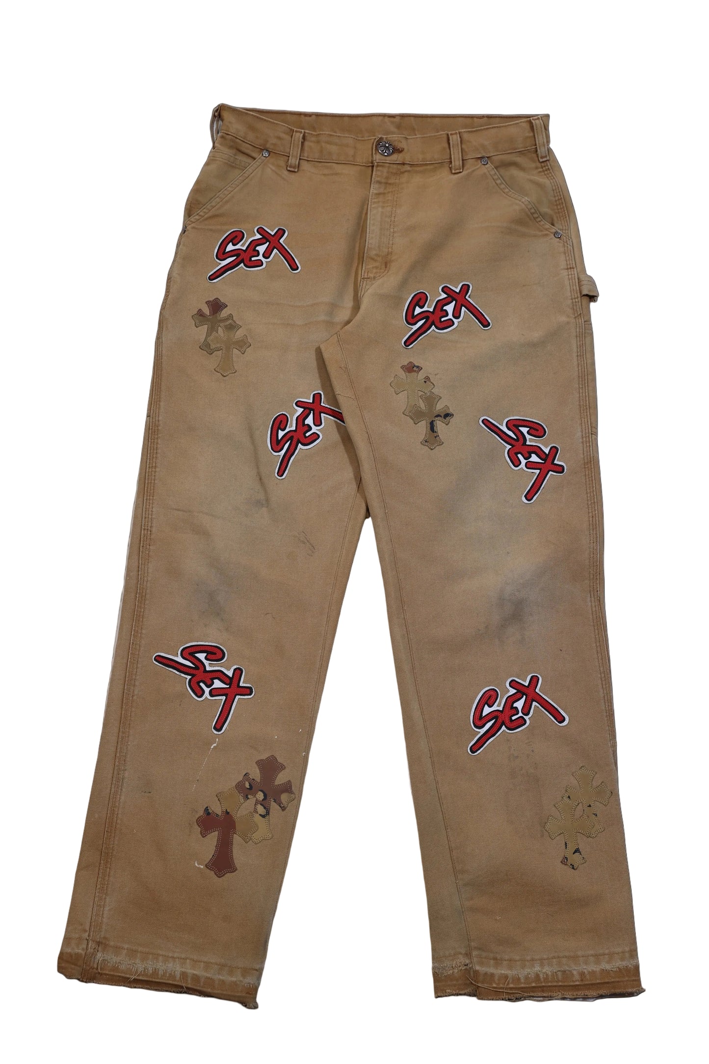 Chrome Hearts Matty Boy Sex Records Camo Patch Pants