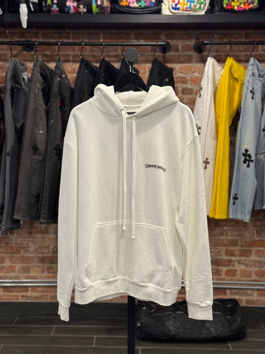 Chrome Hearts White St. Barth Exclusive Anchor Cross Hoodie