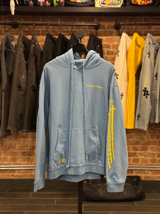 Chrome Hearts Baby Blue Horseshoe Logo Hoodie (Miami Exclusive)