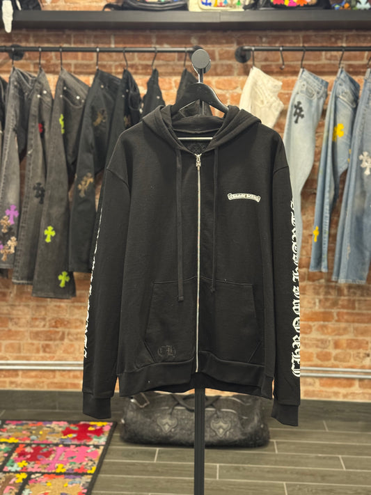 Chrome Hearts Scroll Logo Zip-Up