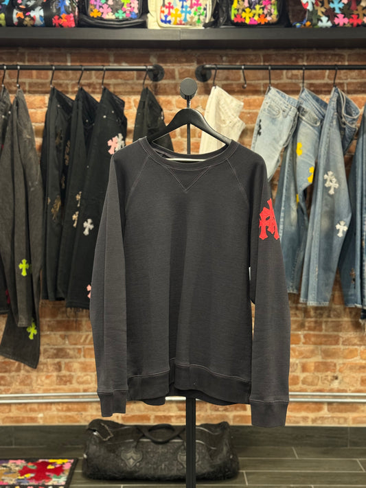 Chrome Hearts Triple Red Cross Paper Jam Crewneck