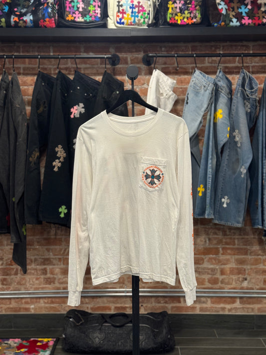 Chrome Hearts White Miami Orange/Green Longsleeve T-shirt
