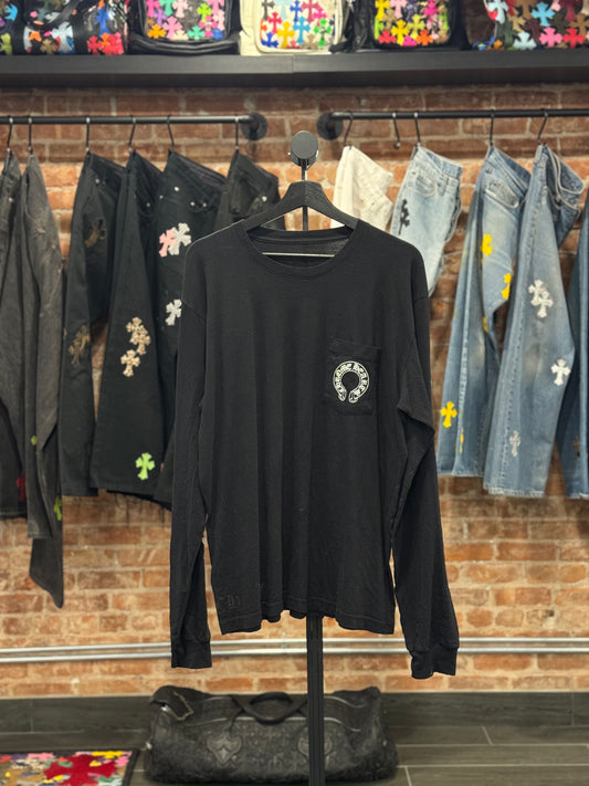 Chrome Hearts Floral Horseshoe Logo Longsleeve T-shirt