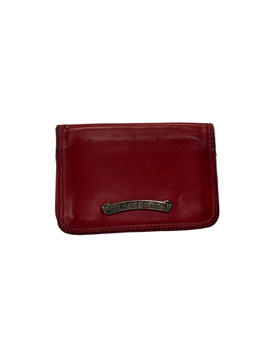 Chrome Hearts Red Leather Card Case
