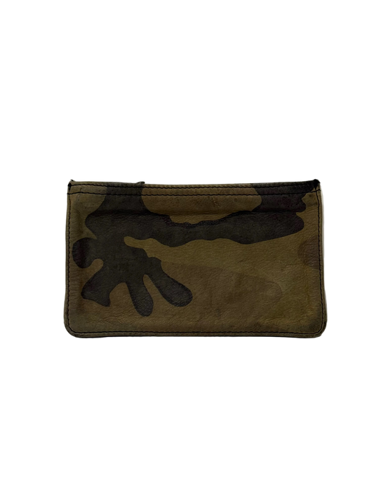 Chrome Hearts Camo Zipper Leather Pouch