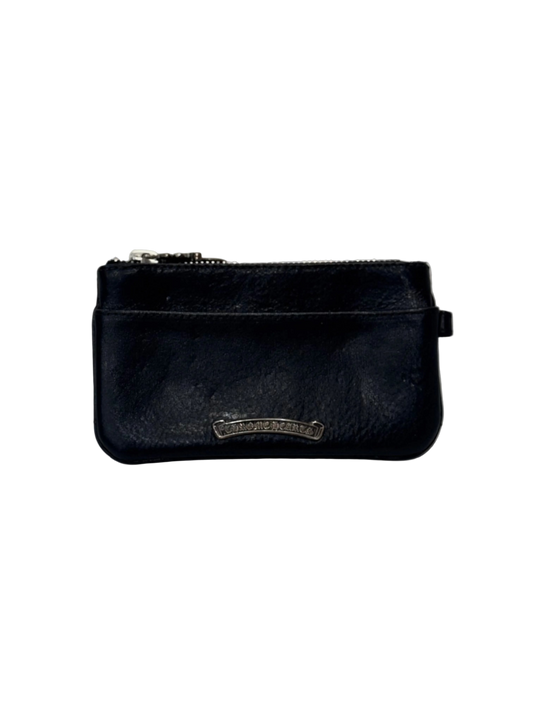 Chrome Hearts Zipper Leather Card Holder (patch fell off)