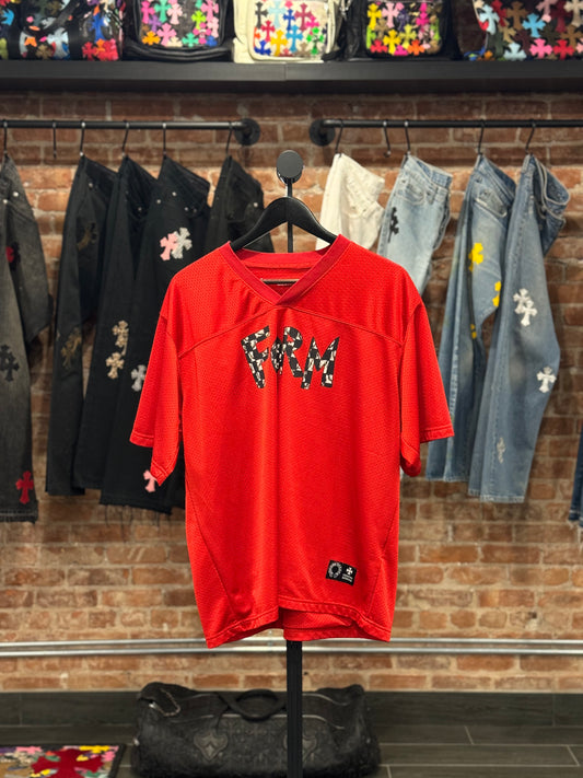 Chrome Hearts Red Matty Boy Mesh Jersey T-shirt