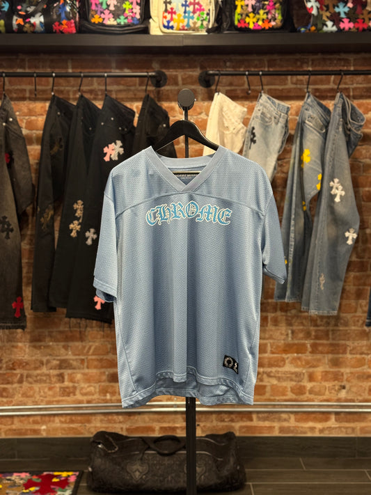 Chrome Hearts Baby Blue Mesh Jersey T-shirt