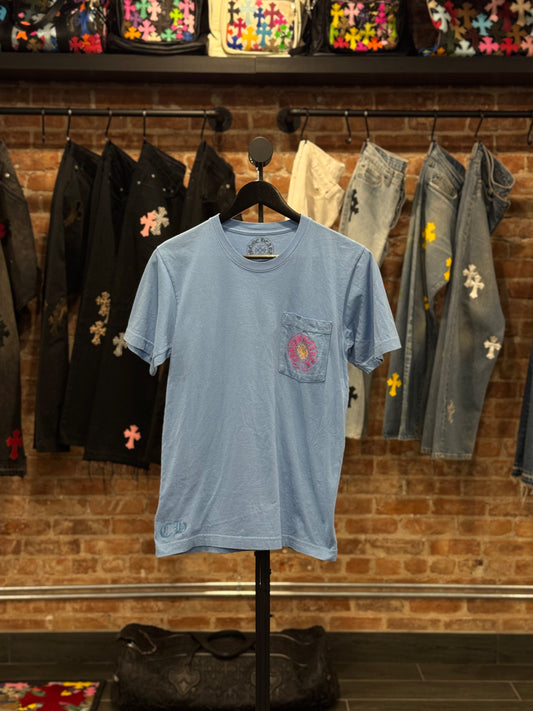Chrome Hearts Baby Blue Miami Exclusive Horseshoe T-shirt