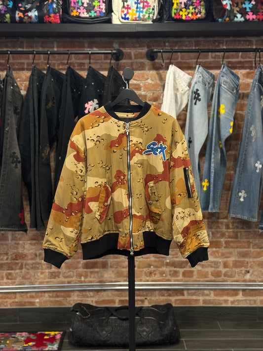 Chrome Hearts Matty Boy 'Desert Camo' Sex Records Bomber Jacket