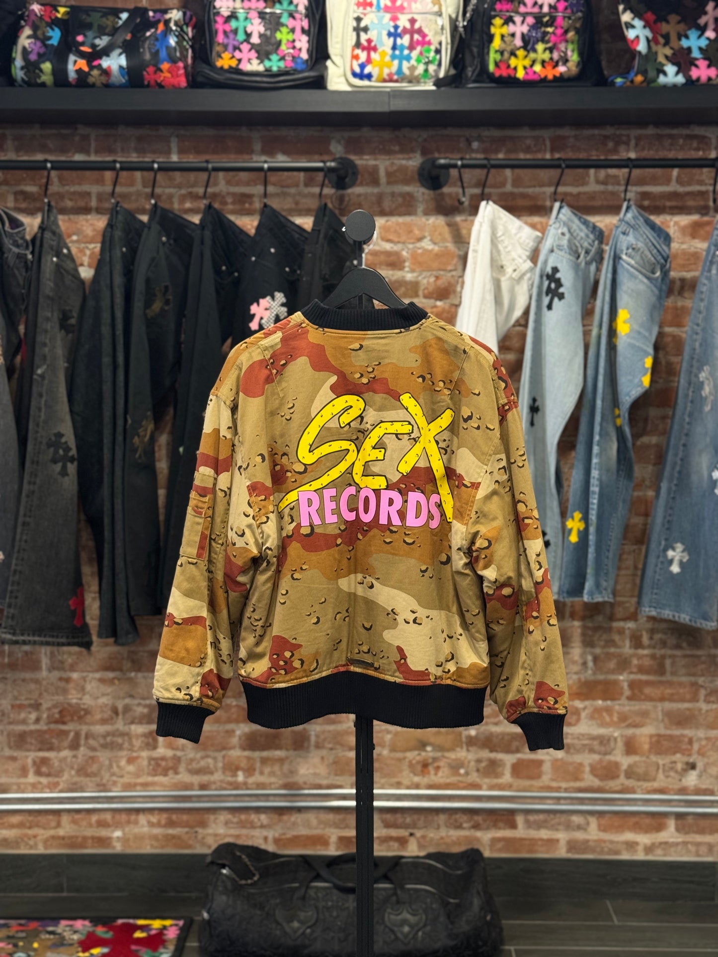 Chrome Hearts Matty Boy 'Desert Camo' Sex Records Bomber Jacket
