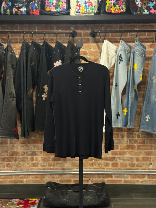 Vintage Chrome Hearts Scroll Logo Thermal Longsleeve T-shirt