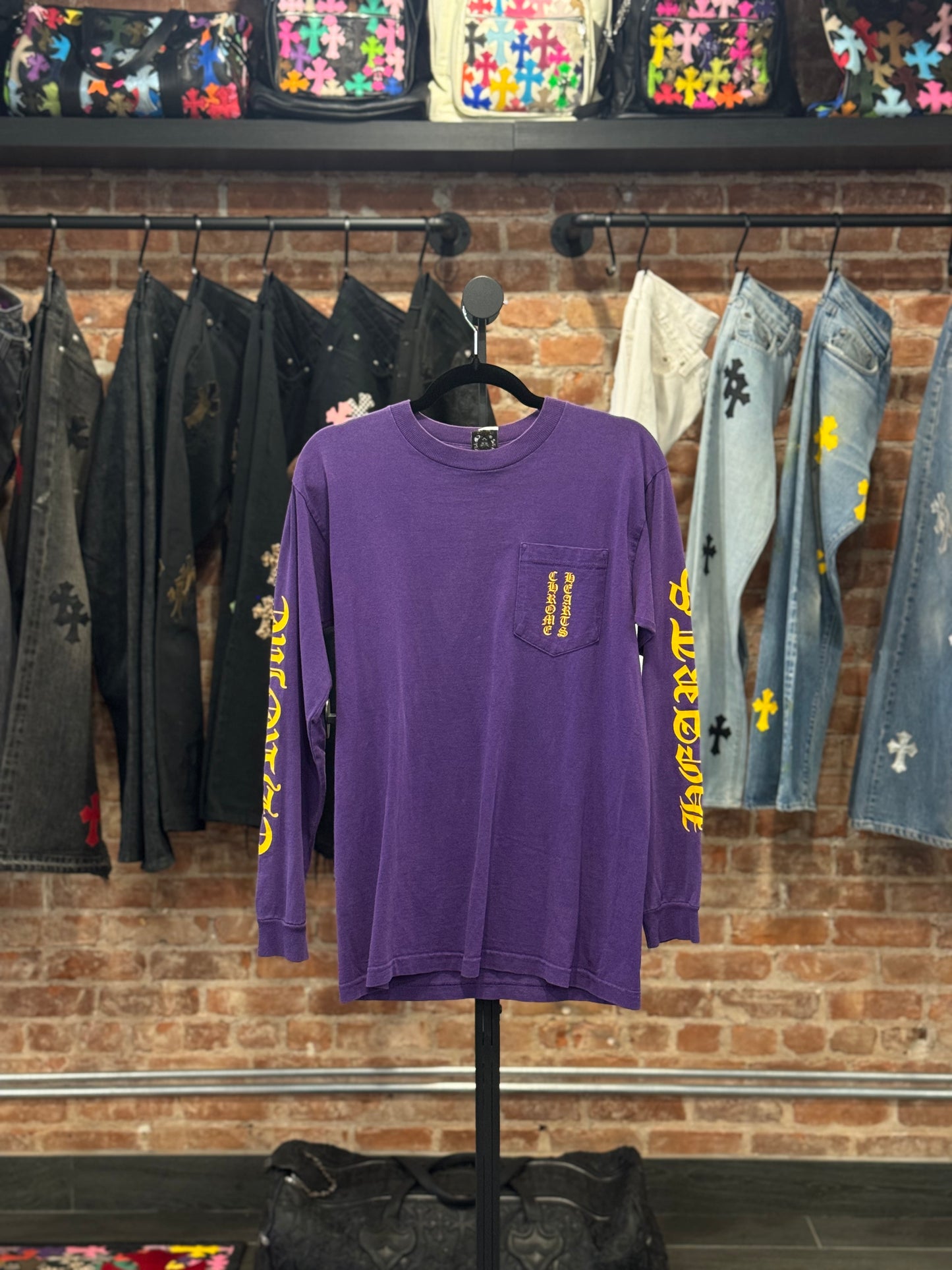 Vintage Chrome Hearts Purple Longsleeve T-shirt