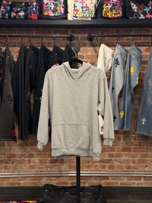 Vintage Chrome Hearts Grey Scroll Logo Thermal Hoodie