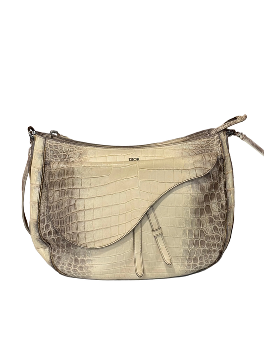 Dior Himalayan Crocodile XL Saddle Bag