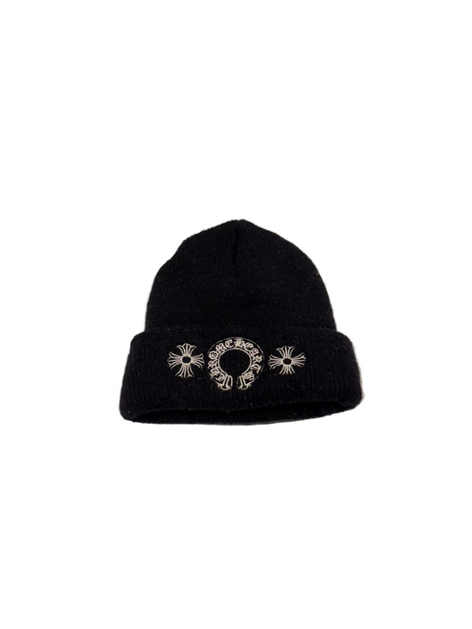 Chrome Hearts Horseshoe Triple Logo Beanie