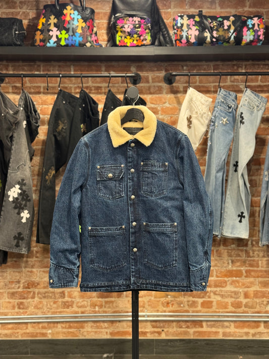 Chrome Hearts Levis White Cross Patch Denim Jacket