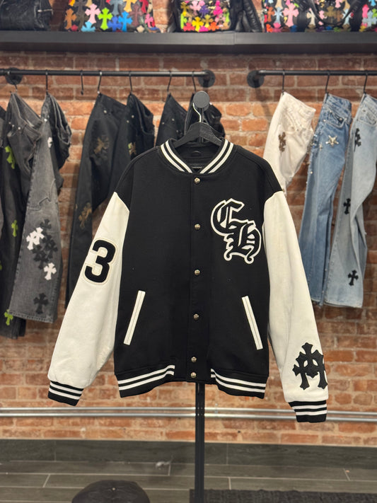 Chrome Hearts Cross Patch Chicken Varsity Jacket