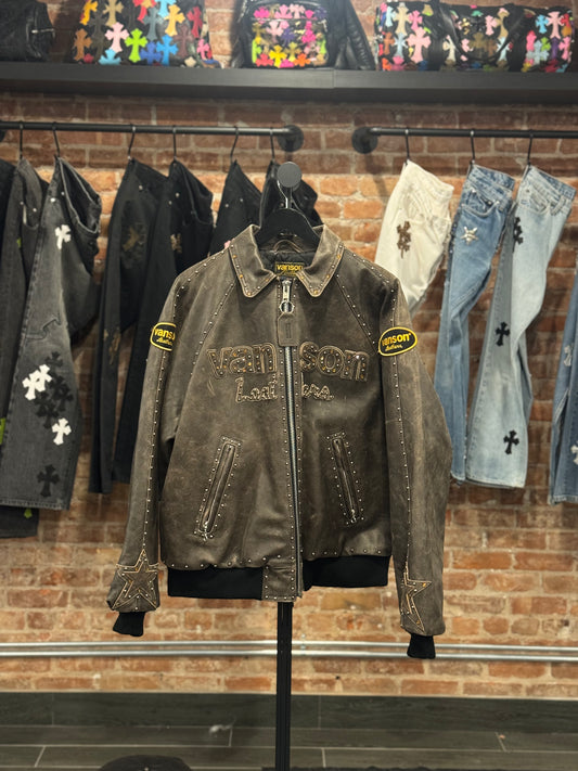 Supreme BB Simon Vanson Leather Jacket