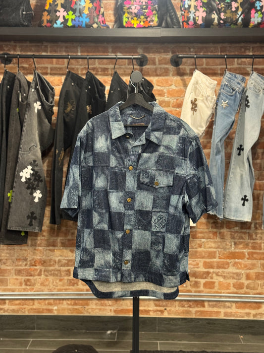 Louis Vuitton Damier Blue Denim Shirt