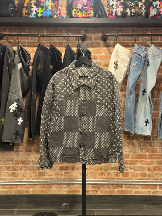 Louis Vuitton Nigo Giant Damier Waves Denim Jacket