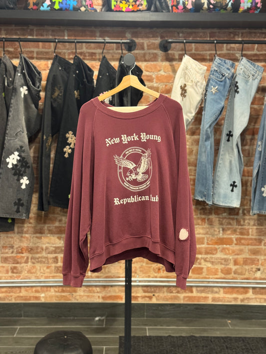 ERD Burgundy NY Y.R.C Crewneck