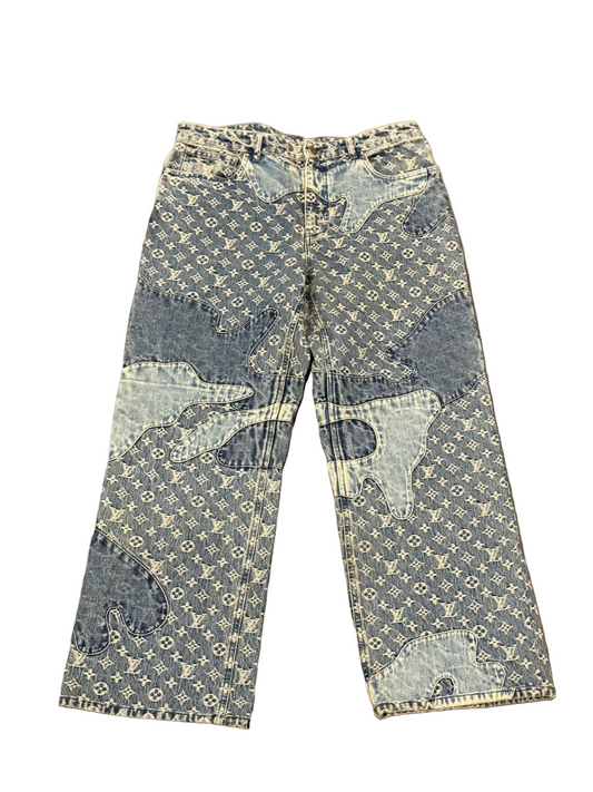 Louis Vuitton Nigo Monogram Patchwork Jeans