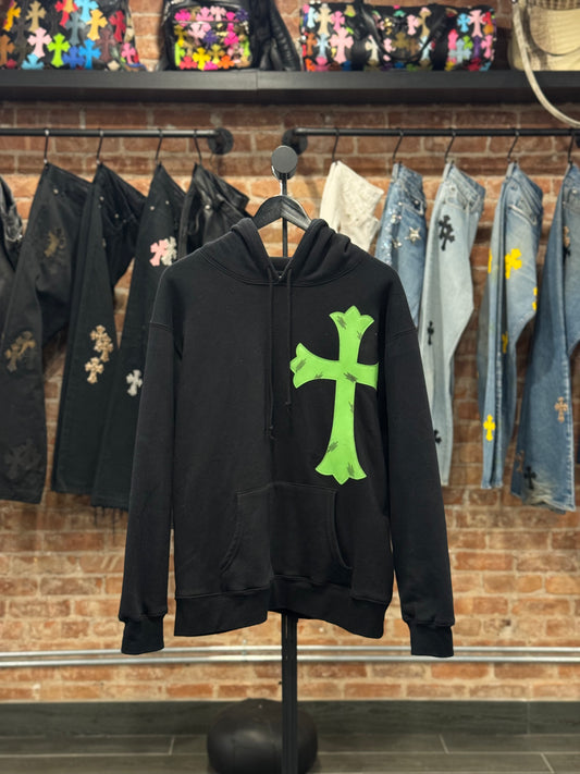 Chrome Hearts Matty Boy White Cross Patch Hoodie