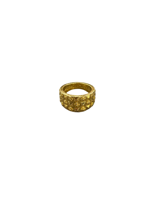 Chrome Hearts Gold Pyramid Ring