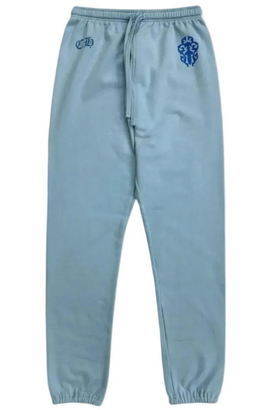 Chrome Hearts Baby Blue Vine Dagger Sweatpants (Miami Art Basel Exclusive)