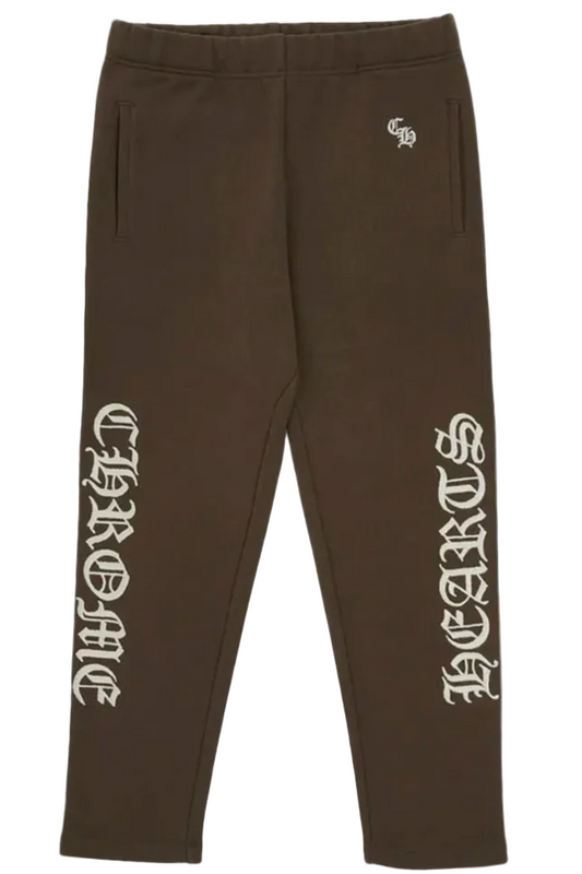 Chrome Hearts Brown Embroidered CH Sweatpants