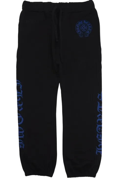 Chrome Hearts Blue Horseshoe Logo Sweatpants