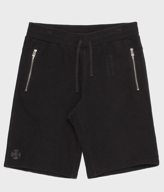 Chrome Hearts Vertical Logo Zipper Shorts